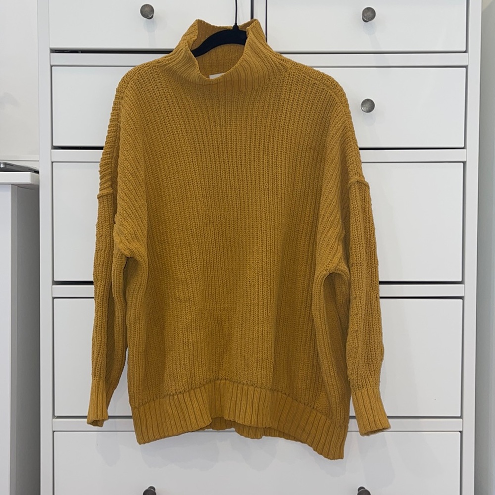 Aerie Mock Turtleneck Knit Sweater